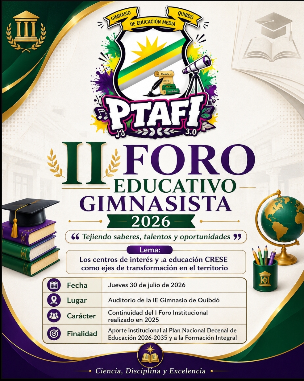 Segundo Foro Educativo Gimnasista 2026
